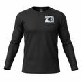 Black Long Sleeve LPS Painted White Tshirt