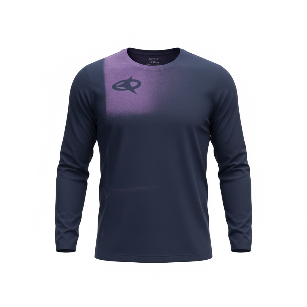 Blue Long Sleeve LPS Purple Spray Tshirt