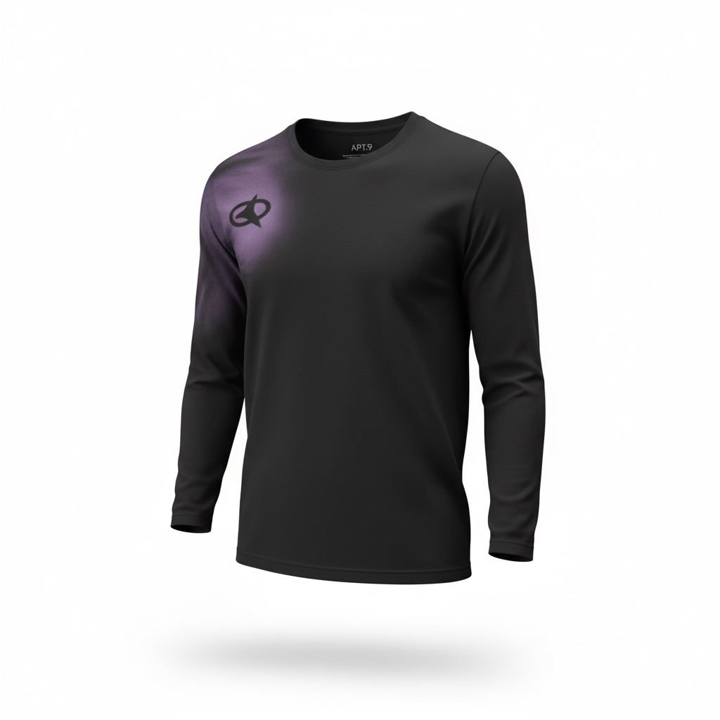 Black Long Sleeve LPS Purple Spray Tshirt
